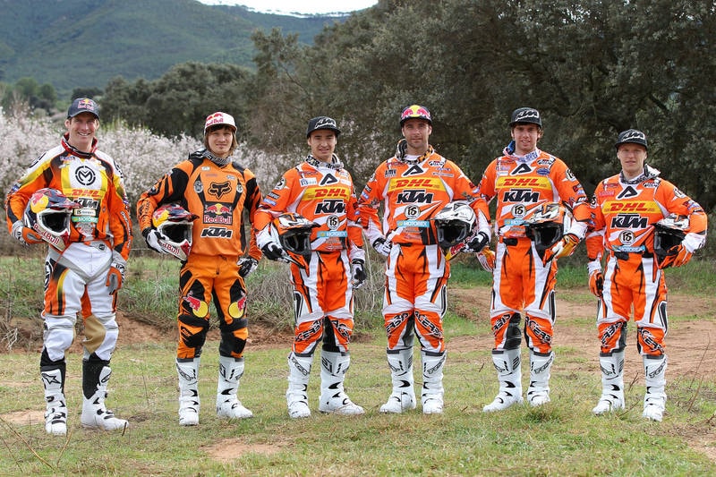 The KTM Enduro Factory Racing riders