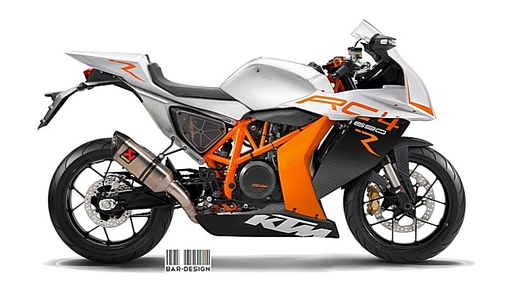 KTM RC4 Concept Rendering by Luca Bar Design