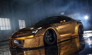 Kuhl Racing Bringing Engraved Gold Nissan GT-R to 2016 SEMA Show