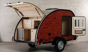 Kulba's Woody Is a Wooden, Handcrafted Retro Teardrop Camper With a Sweet Price