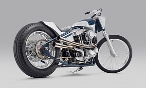 “Kuzuri” Is a Custom Harley Sportster-Powered Chopper With Handmade Hardtail Framework