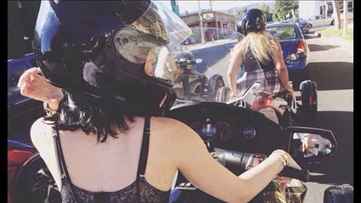 Kylie Jenner and Girlfriend Anastasia Karanikolaou Are Hot Riding a Can-Ams