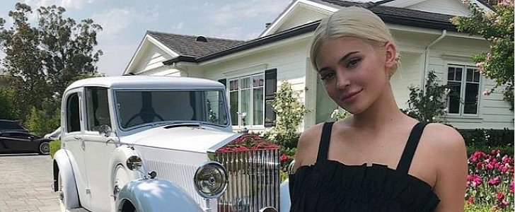 Kylie Jenner shows off her brand new vintage Rolls-Royce