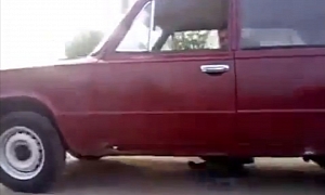 Lada Becomes Flinstones Car in Russia
