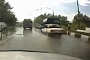 Lada Driver Hydroplanes into the Back of a Van in Russia