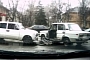 Lada on Lada Crash in Russia