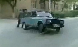 Lada Riva Is Not Very Good at J-Turns