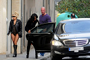 Lady Gaga in Weird Outfit Steps Out of Merc S-Klasse