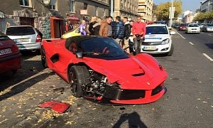 Updated: LaFerrari Crash: Driver Loses Control in Budapest, Hits 3 Parked Cars