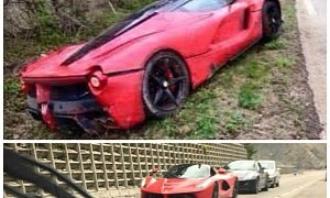 LaFerrari Crashes in France, Goes Off the Road