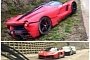 LaFerrari Crashes in France, Goes Off the Road