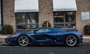 LaFerrari Out in the Snow Is Literally Cool