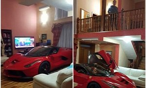 Updated: LaFerrari Owner Keeps His Car in the Living Room