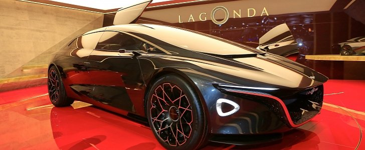 2018 Lagonda Vision Concept live at the 2018 Geneva Motor Show