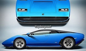 Lambo Aventador Ultimae Imagined As Modern Classic With 1971 Countach Flavour