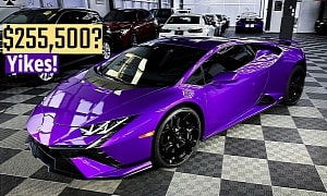 Lambo Huracan Tecnica in Viola Pasifae Left Stranded at Auction, Ontario Dealer Takes Hit