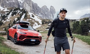 Lambo Urus Seems the Perfect Companion for Snow and Wind-Hunting During Summer