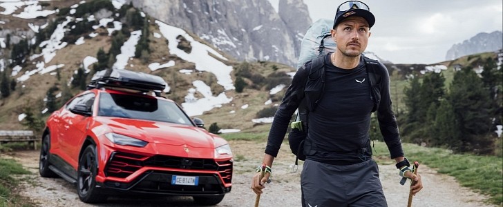 Lamborghini Urus becomes ground-support vehicle for Aaron Durogati during 2021 Red Bull X-Alps 