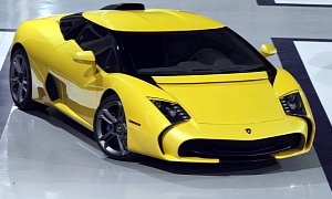 Lamborghini 5-95 Zagato Still Looks Ugly in Yellow