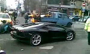 Lamborghini Aventador Breaks Down in Bucharest