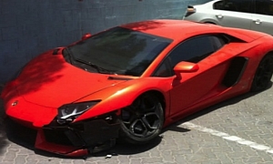 Lamborghini Aventador Crashed in Dubai