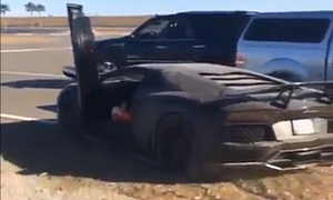 Lamborghini Aventador Gets Stoned