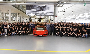 Lamborghini Aventador Hits 1,000 Units Production Milestone