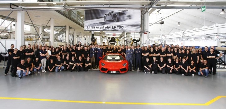 Lamborghini Aventador: 1,000 units built