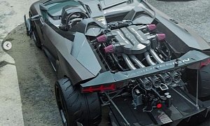 Lamborghini Aventador J Gets Rear Bumper Delete, Looks Like a Toy Car