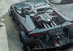 Lamborghini Aventador J Gets Rear Bumper Delete, Looks Like a Toy Car
