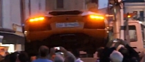 Lamborghini Aventador Lifted and Towed Away