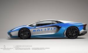 Lamborghini Aventador Polizia Concept Rendered