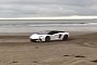 Lamborghini Aventador S Drops Rear-Wheel Steering Drifts On The Beach