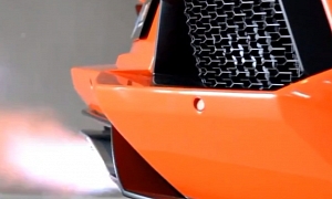 Lamborghini Aventador Shooting Flames via iPE Exhaust