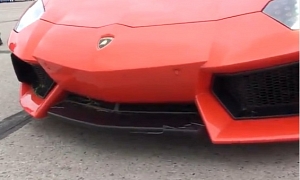 Lamborghini Aventador Survives Crash