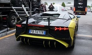 Lamborghini Aventador SV Gets Custom Exhaust and Carbon-Look Wheels