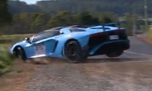Lamborghini Aventador SV Has Offroading Crash in Targa Tasmania, Heals Itself