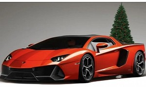Lamborghini Aventador Ute Might Be the Wackiest CGI Christmas Tree Carrier of 2022