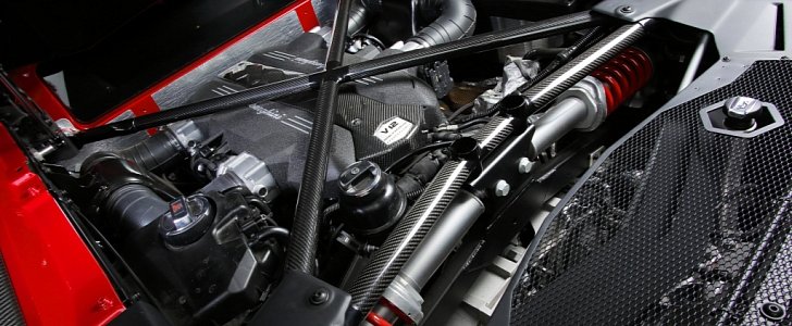 Lamborghini Aventador SV engine bay