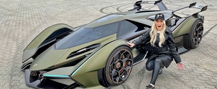 Lamborghini Brings Out Crazy V12 Vision Gran Turismo for Supercar Blondie