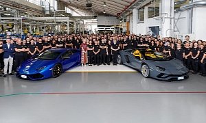 Lamborghini Builds 8,000th Aventador, 11,000th Huracan