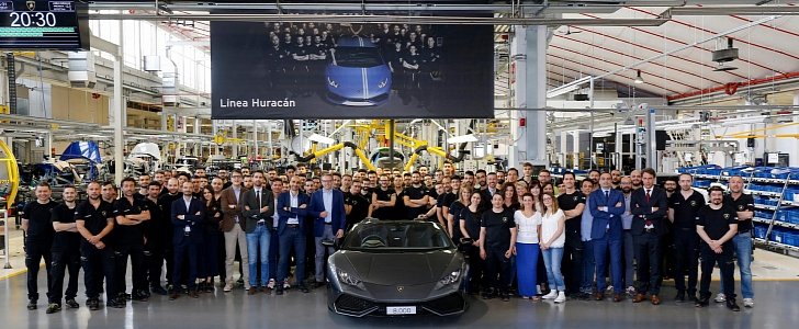 8,000th Lamborghini Huracan