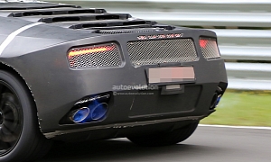 Lamborghini Cabrera Shoots Flames, Reveals Part of Its Interior