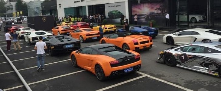 Lamborghini party in China