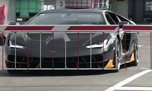 Lamborghini Centenario Spotted Emerging from Sant'Agata Bolognese Factory