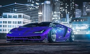 Lamborghini Centenario "Stradman" Looks like Vegas Bling, Has Huge Chrome Wheels