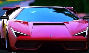 Modernized Lamborghini Countach Looks So Sleek, Has Gallardo Influences