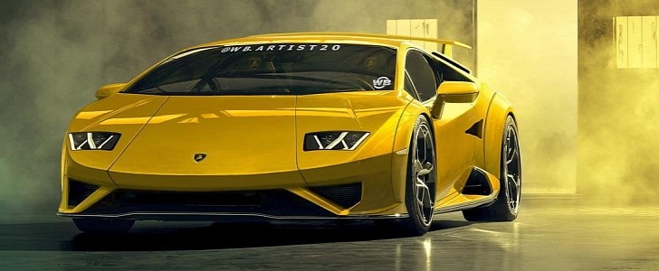 Lamborghini Countach Gets Modernized as Retro Huracan