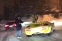 Lamborghini Countach Stuck in the Snow Is No Daily Driver