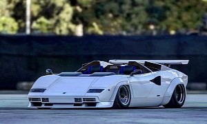 Lamborghini Countach "Sunny Speedster" Would Make a Fine Miami Cruiser